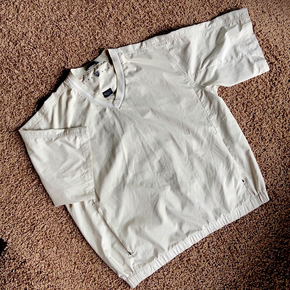 Nike L golf short sleeved windbreaker dove grey